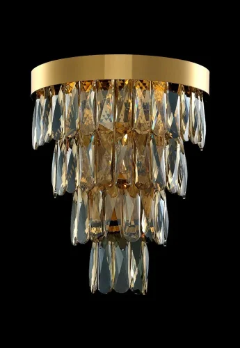 Бра ABIGAIL AP3 GOLD/AMBER Crystal Lux янтарный на 3 лампы, основание золотое в стиле классический  фото 3